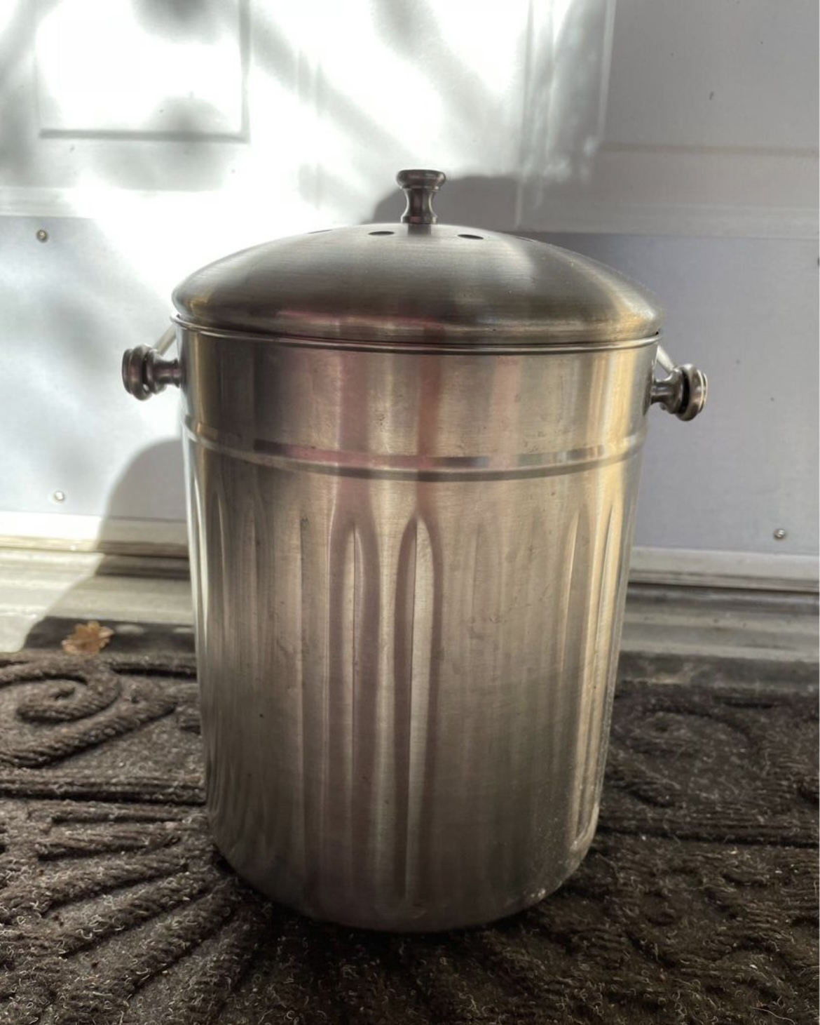 Stainless Steal Compost Bin or Mini Garbage Can thumbnail