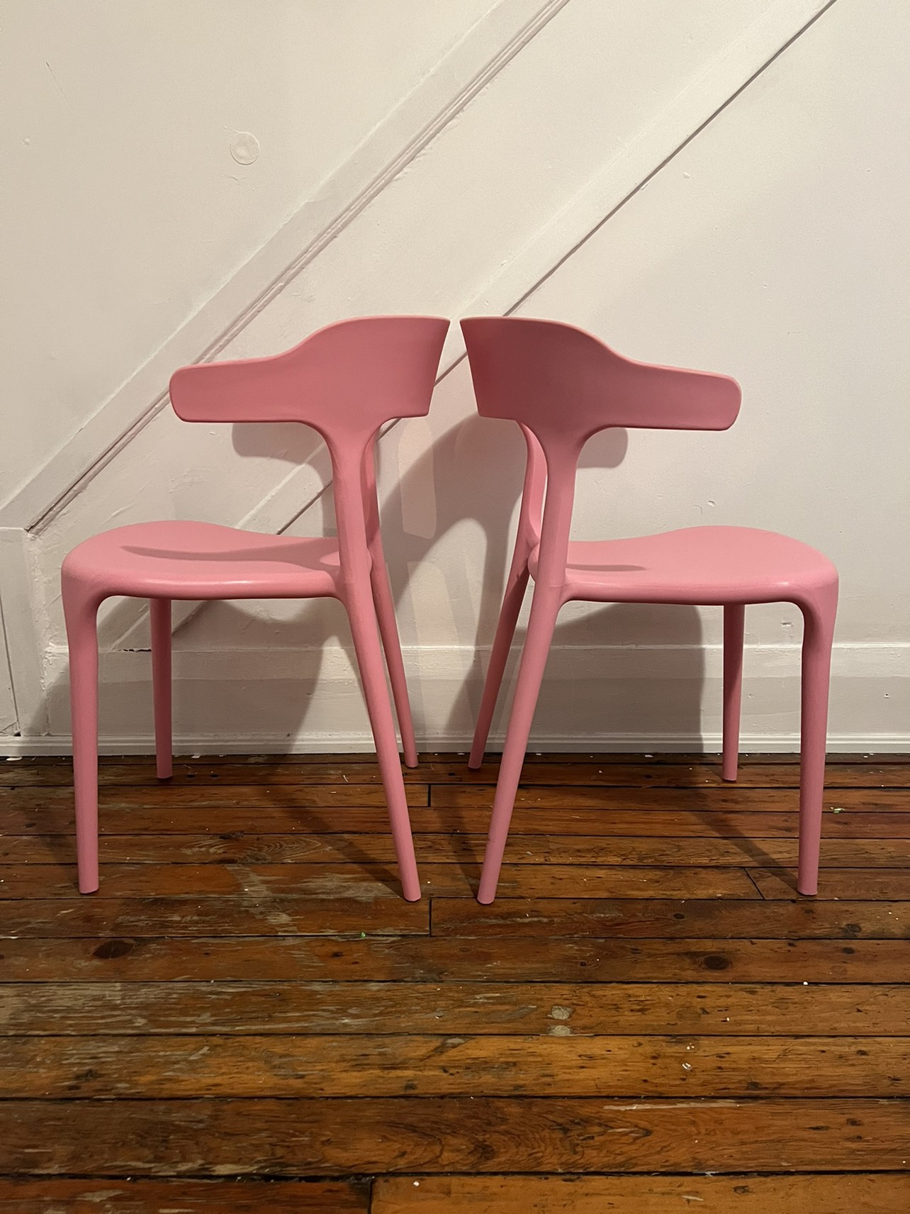 Pair of Pink Dining Chairs