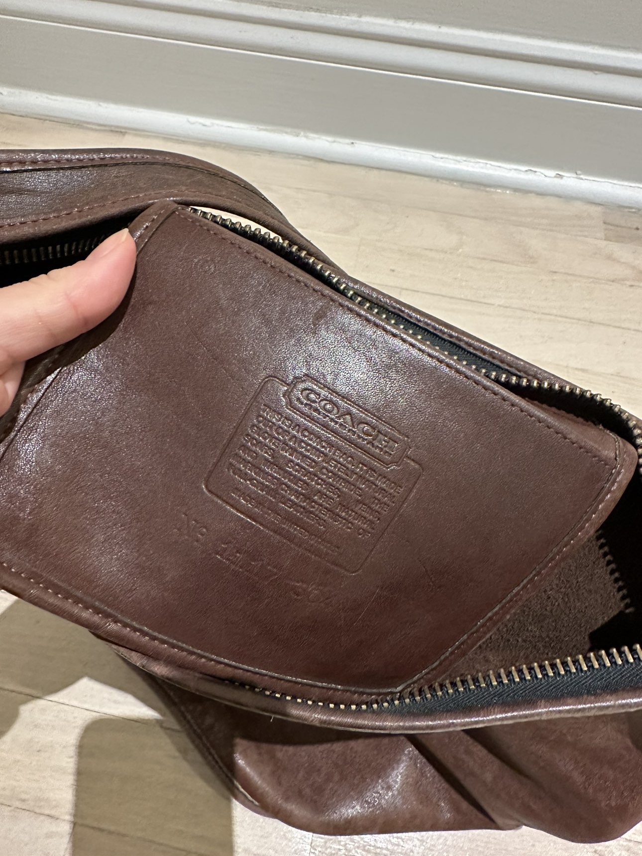 Vintage Coach Bown Leather Bucket Purse - photo 4