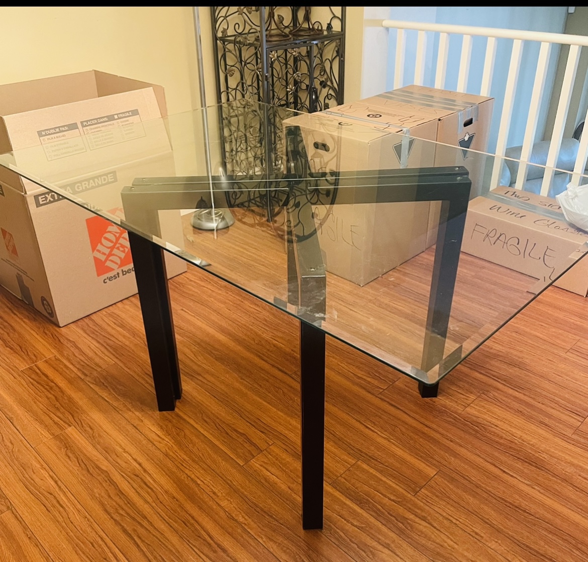 Glass Table *No chairs