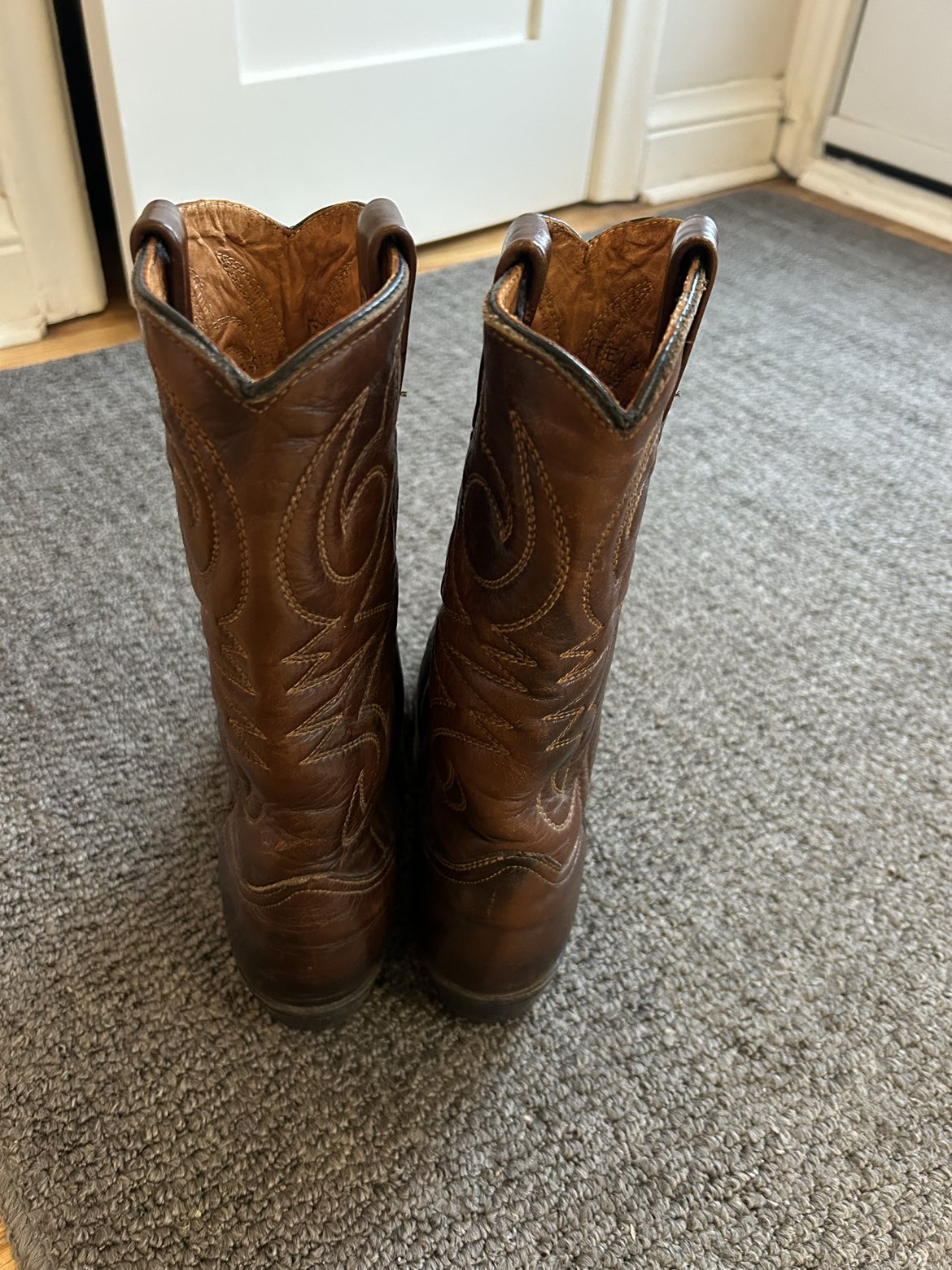 Real leather cowboy boots image indicator(5)
