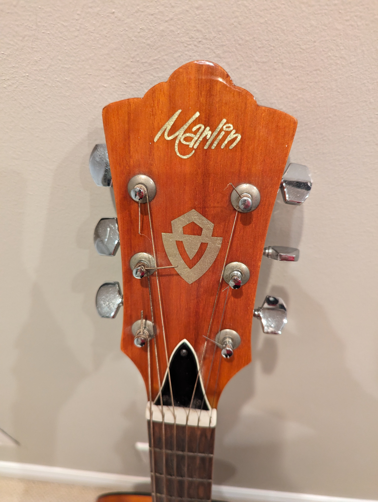 Vintage Marlin M 450 Acoustic guitar all mahogany. - photo 4