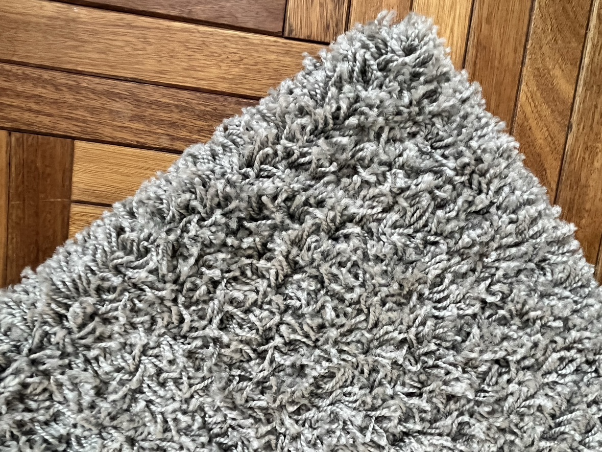 8’ x 10’ cloud grey solid shag - photo 2
