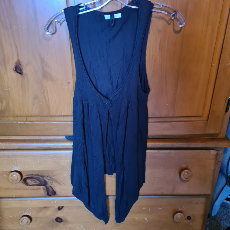 sleeveless brown cardigan #freecycle