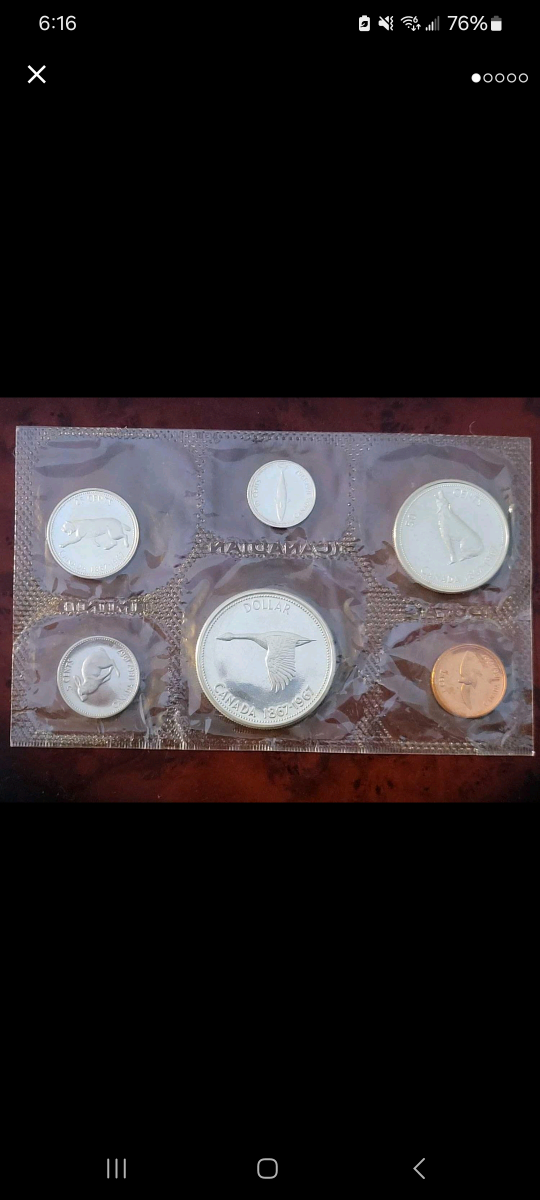 1967 Canada "Proof Like" 6 Coin Centennial Set (1.1 Oz Silver) thumbnail