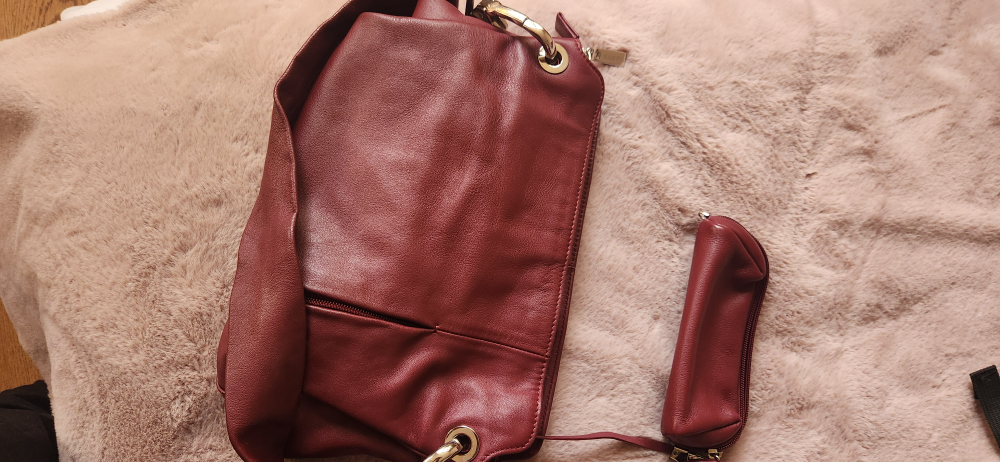 Burgundy Leather Handbag thumbnail