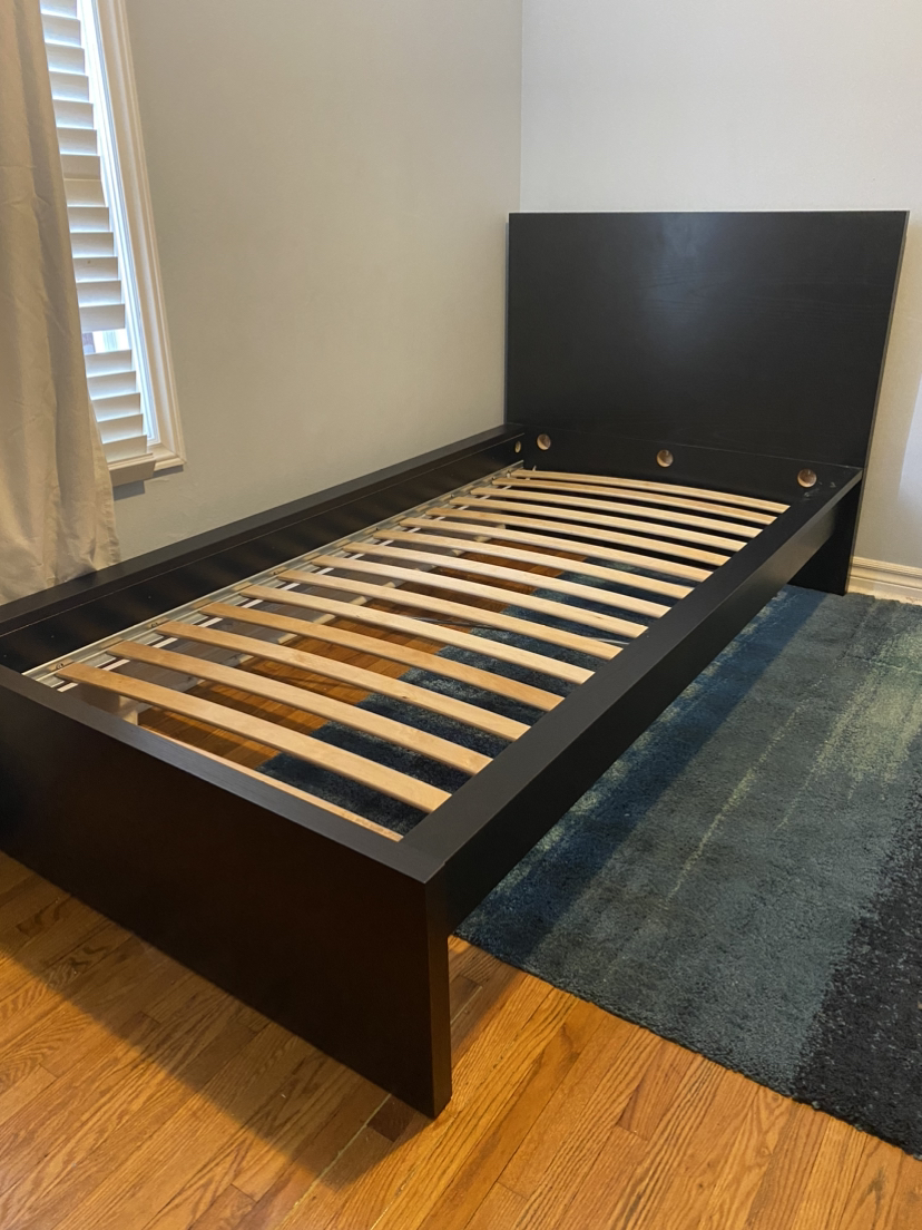 Ikea Malm Twin Bed Frame including slats