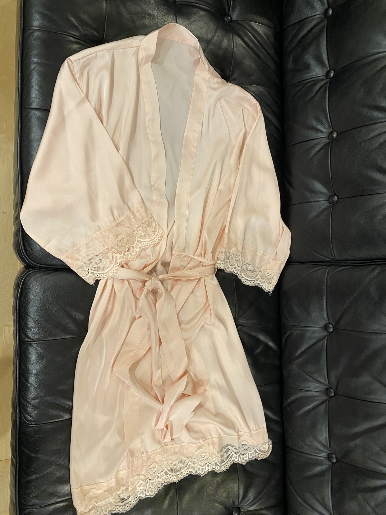 Soft pink, satin robes (3 total) image indicator(2)