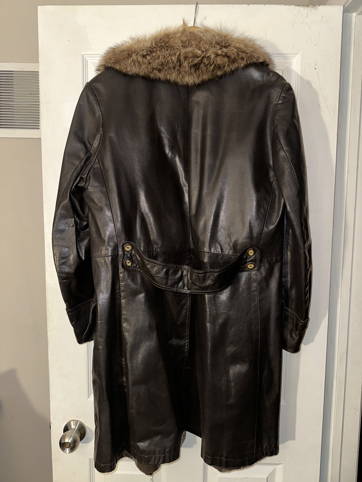 V.I.P. Vintage Leather Overcoat (brown)🥕 - photo 3