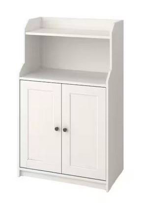 HAUGA Cabinet with 2 Doors - White thumbnail