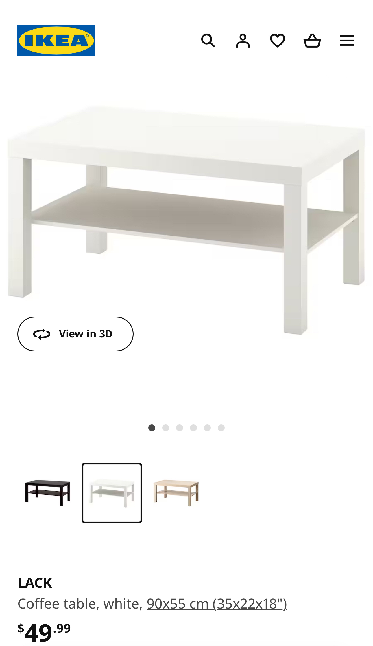 Ikea Lack table