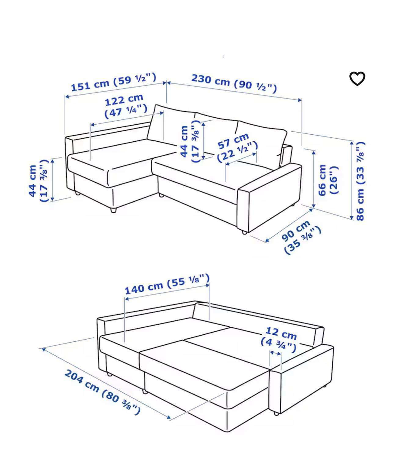 IKEA Friheten Corner sofa-bed with storage. - photo 5