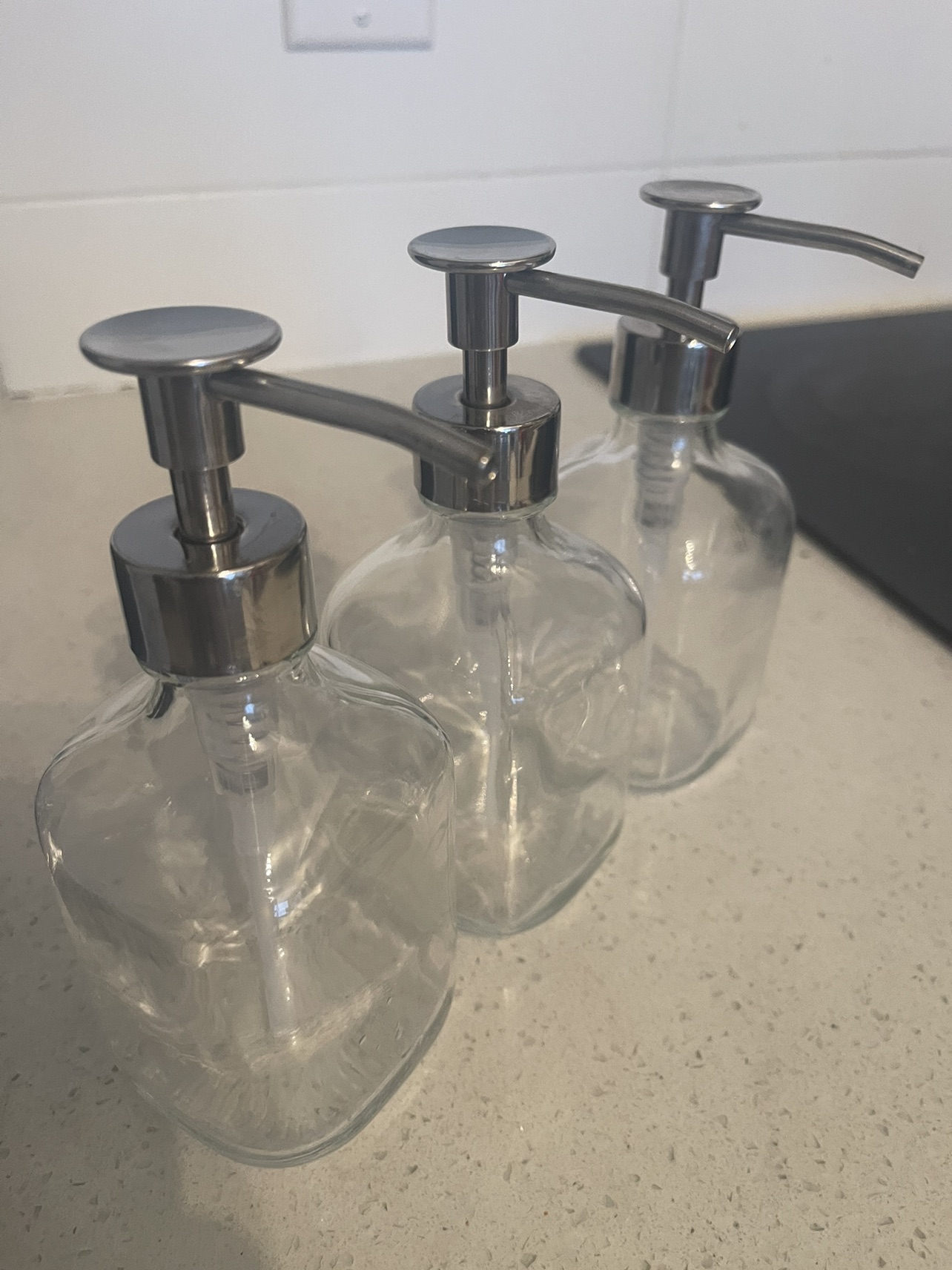 3 soap dispensers