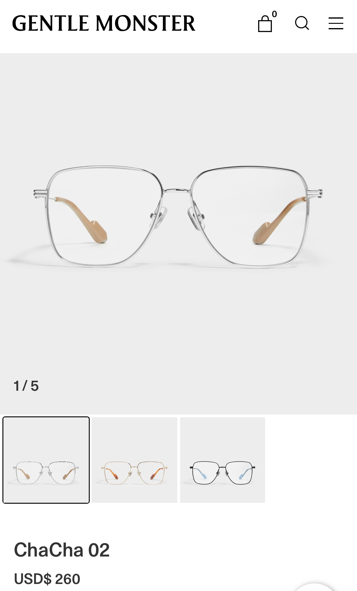 Gentle Monster Glasses (ChaCha 02)