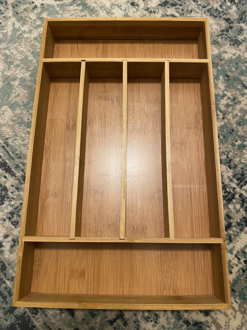 6 Slot Bamboo Cutlery Organizer thumbnail