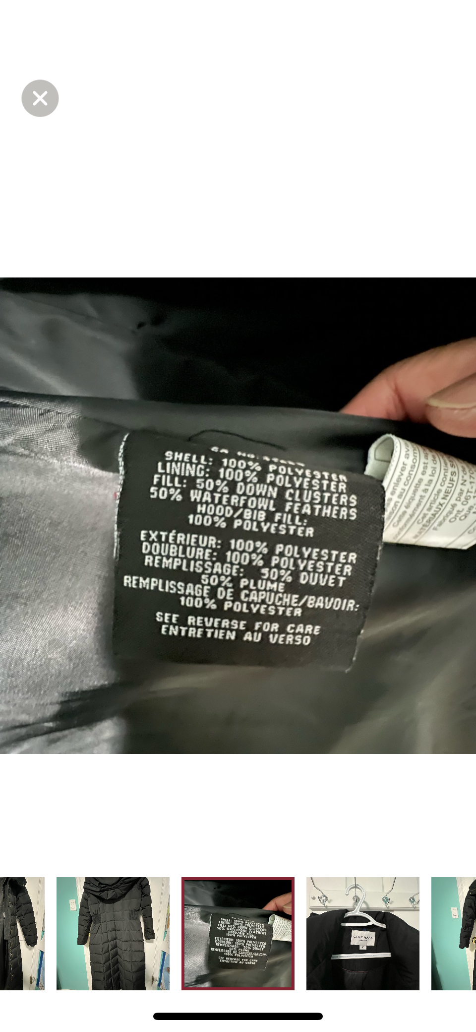 Cole Haan Down Puffer coat with hood image indicator(4)