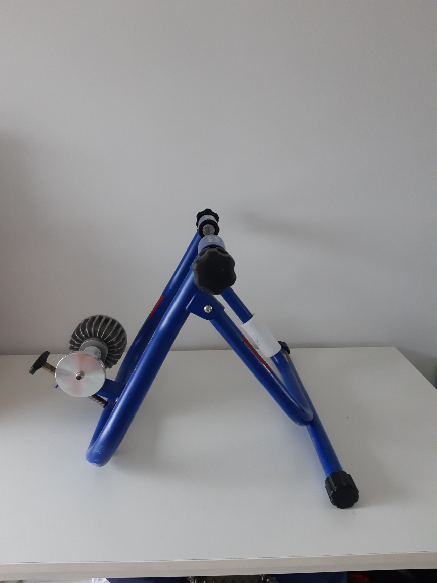 Foldable indoor bike trainer, stationary bicycle stand for exrc. - photo 2