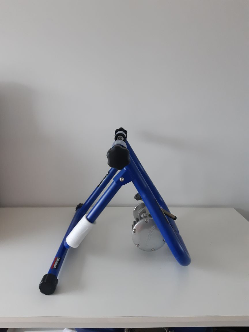 Foldable indoor bike trainer, stationary bicycle stand for exrc. - photo 4