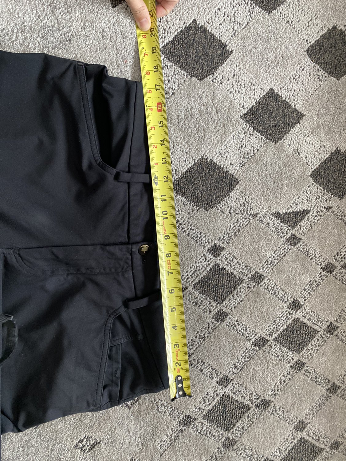 Lululemon Straight Leg Pants Black leggings women’s sz 34 waist - photo 3