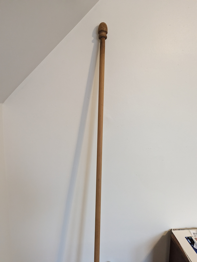 free wooden curtain rod thumbnail