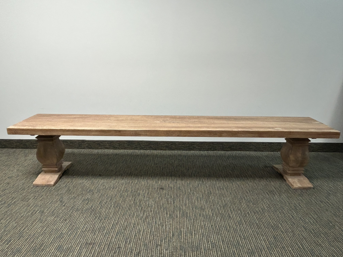 7ft 6in sturdy wooden bench thumbnail