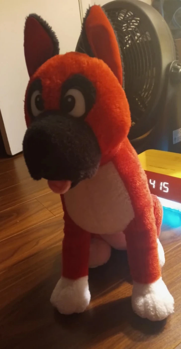 🥕Stuffed Toy - Puppy (Red, White & Black) thumbnail