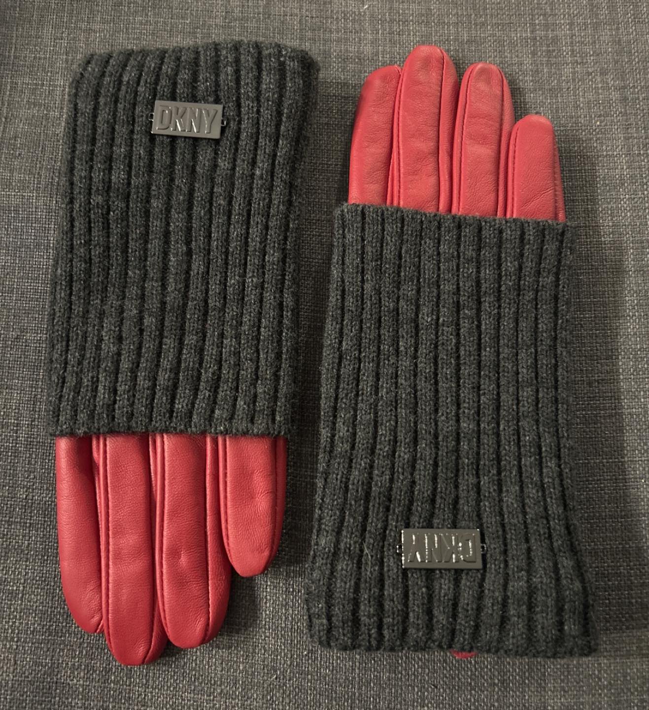 DKNY leather gloves