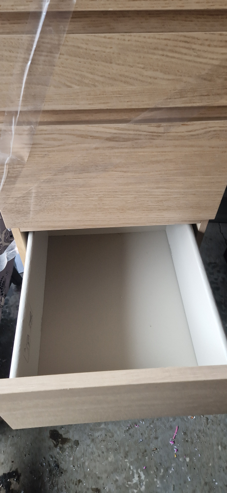 high wooden cabinet with a mirror - photo 4