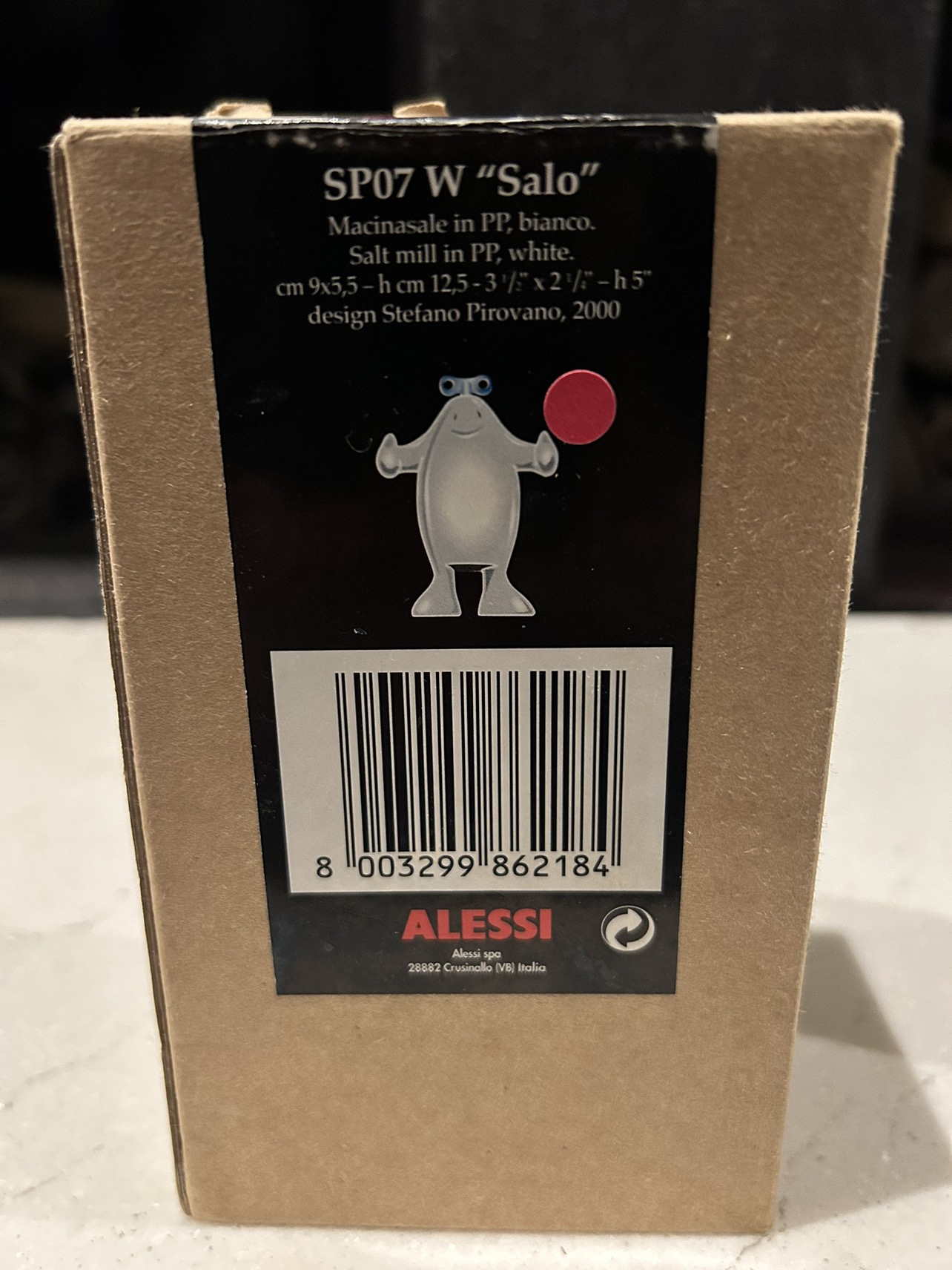 New in box alessi salt mill image indicator(9)