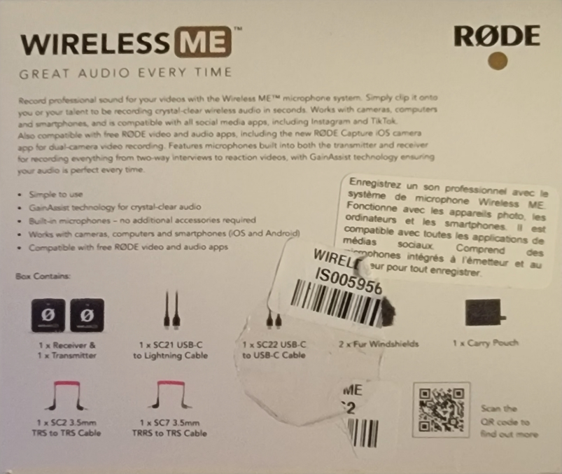 Rode Wireless Me Microphone, Non Negotiable! - photo 2