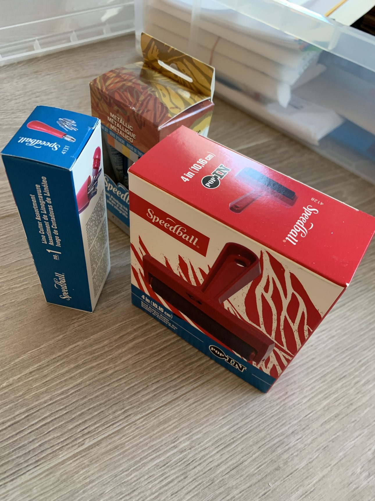 NEW — Speedball Lino Cutter, Rubber Roller & Ink image indicator(7)