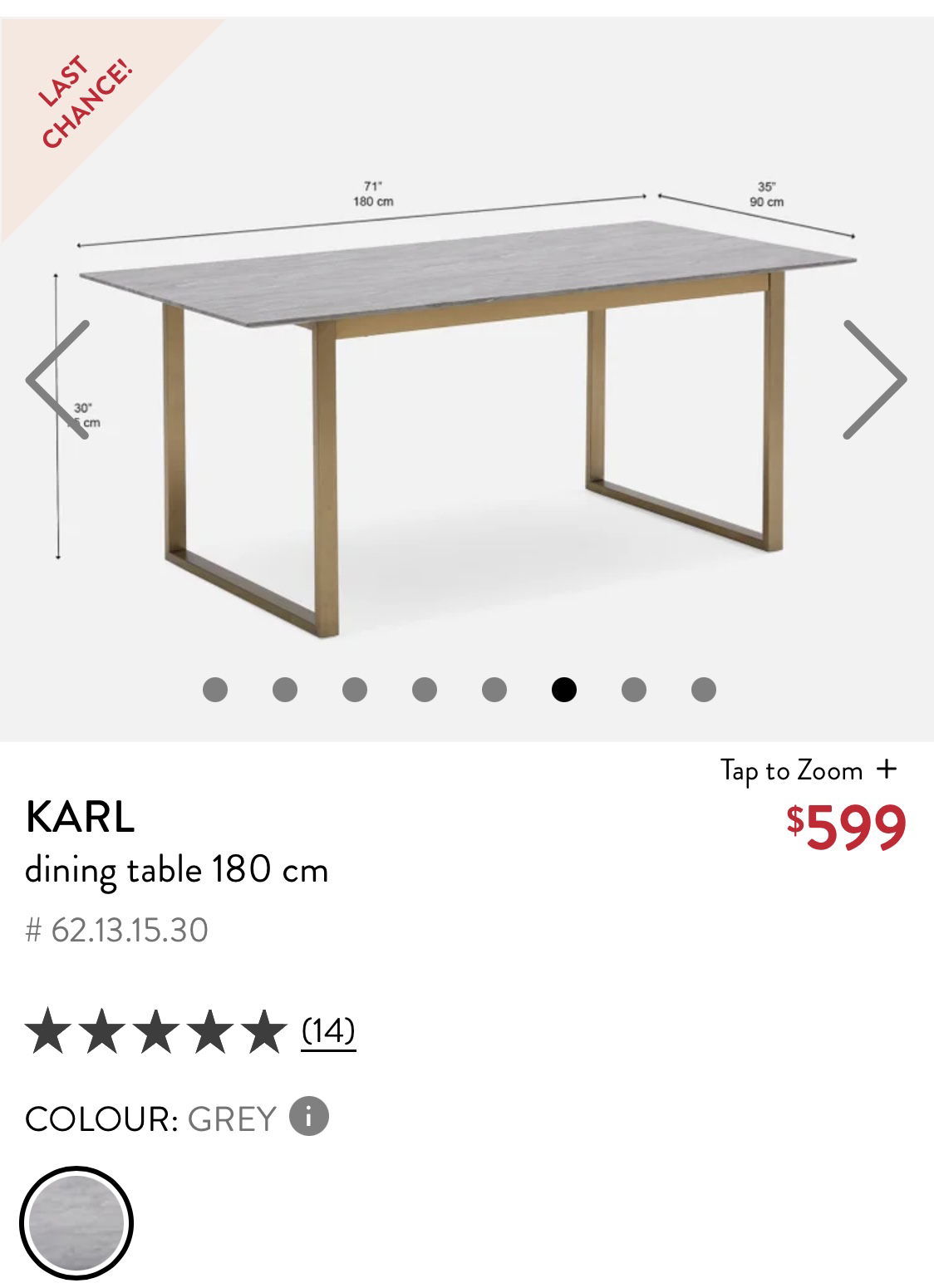 Gorgeous modern dining / kitchen table - like new! - photo 4