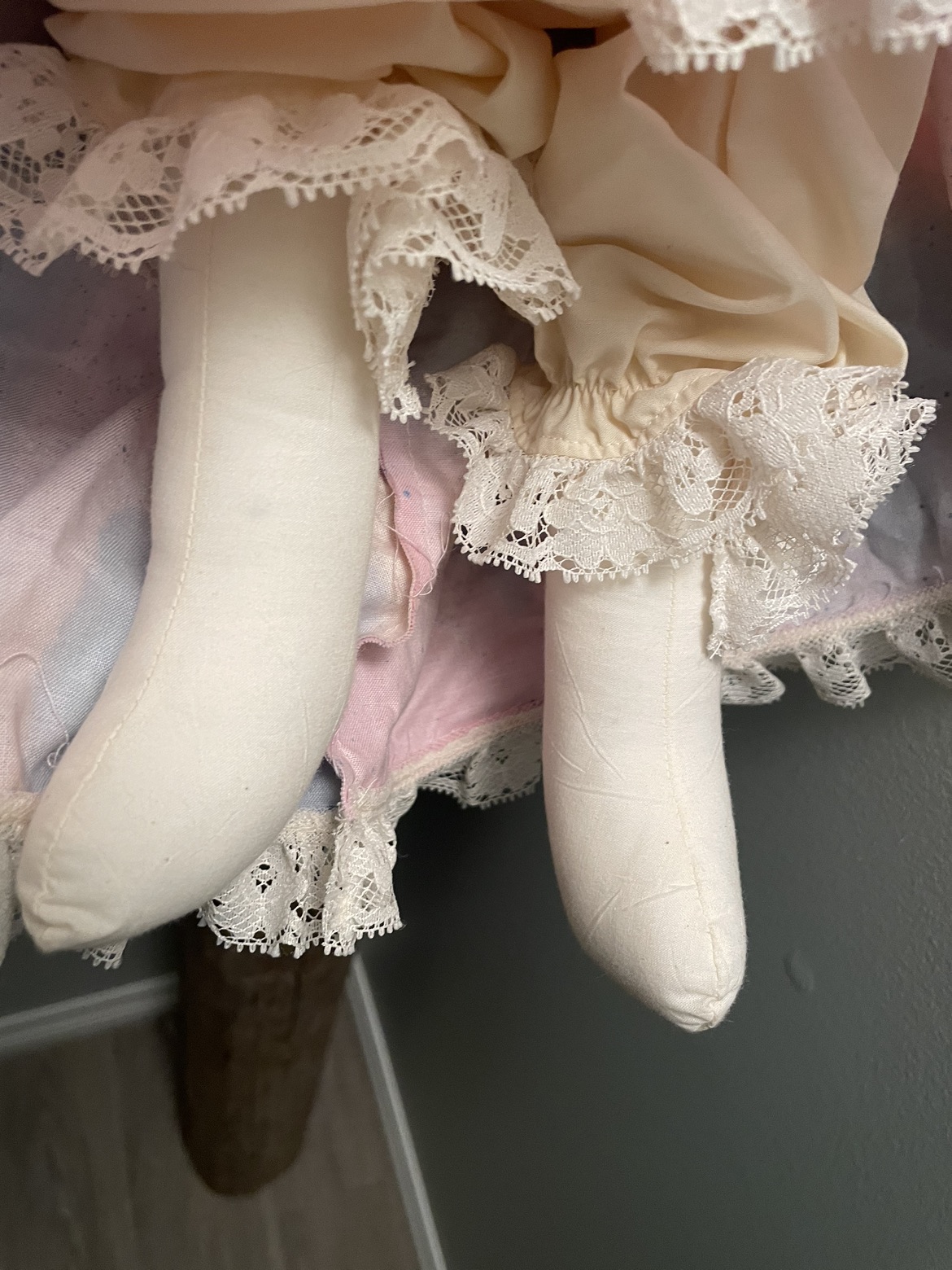 Handmade Easter bunny plush dress, Lorna, James handcrafted image indicator(2)