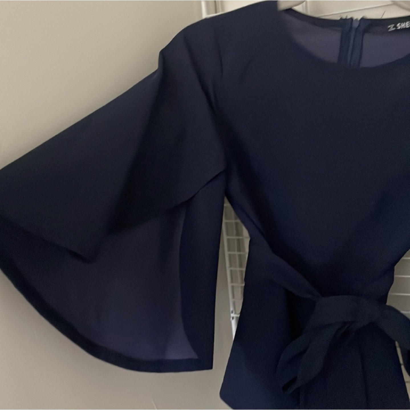 🟡3 for $20/ NEW Belted peplum cape blouse image indicator(5)