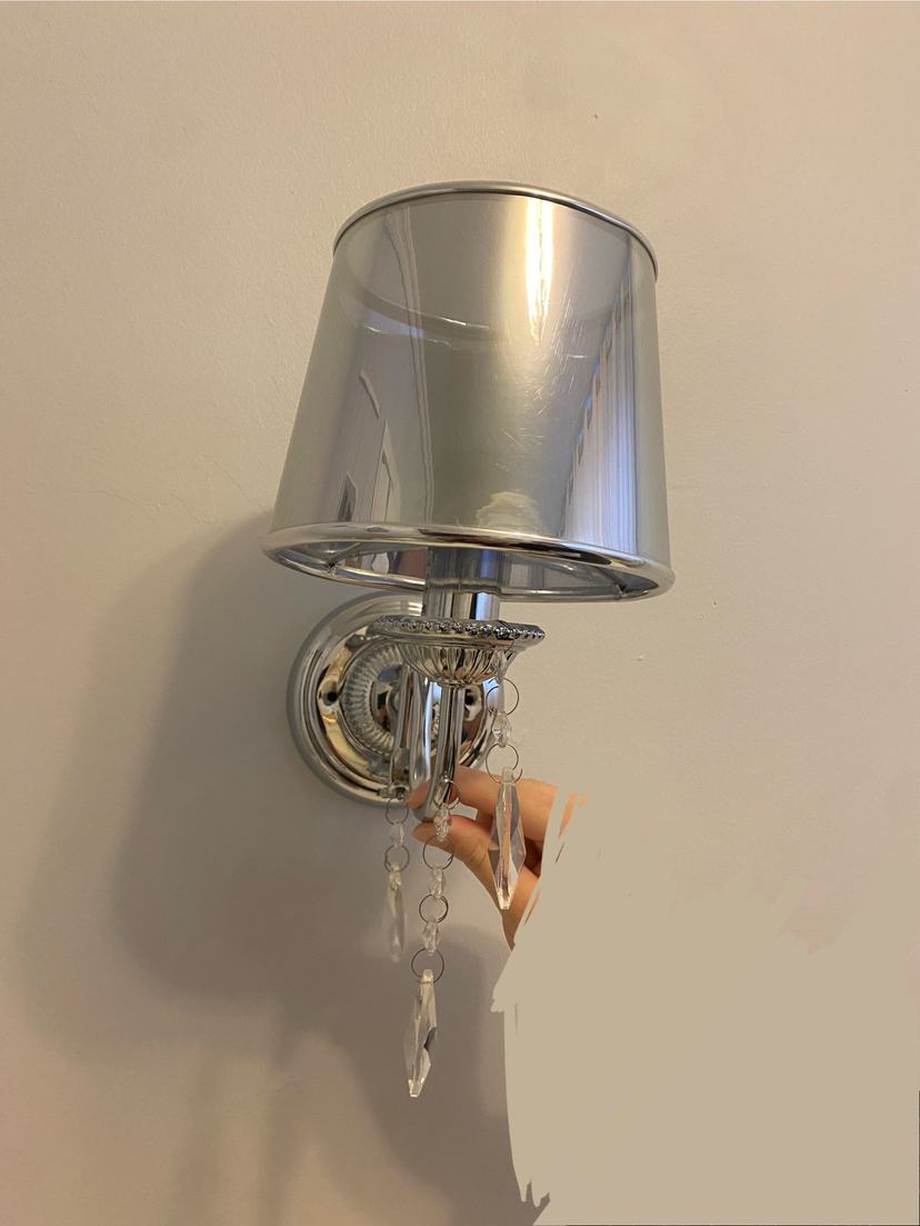2 silver hanging lights thumbnail