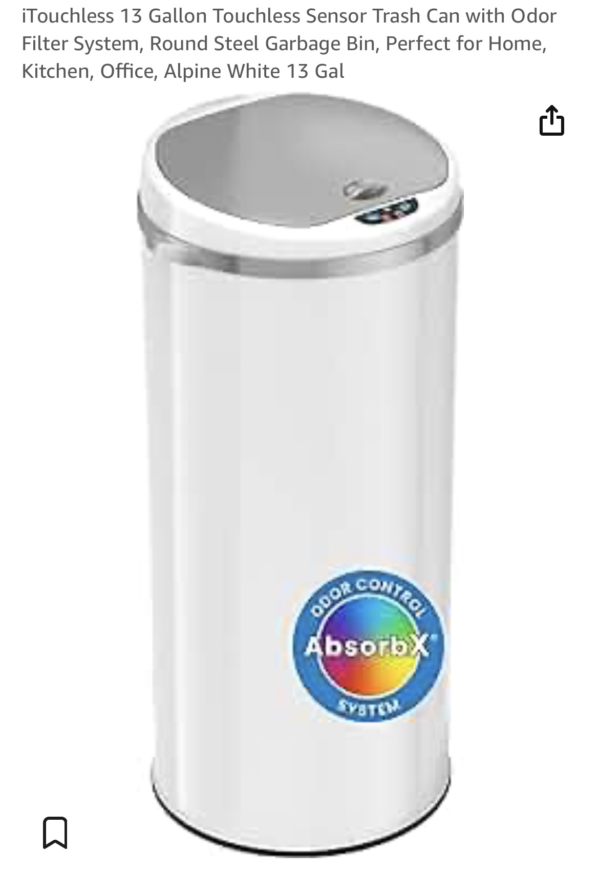 iTouchless 13Gallon Trash Can