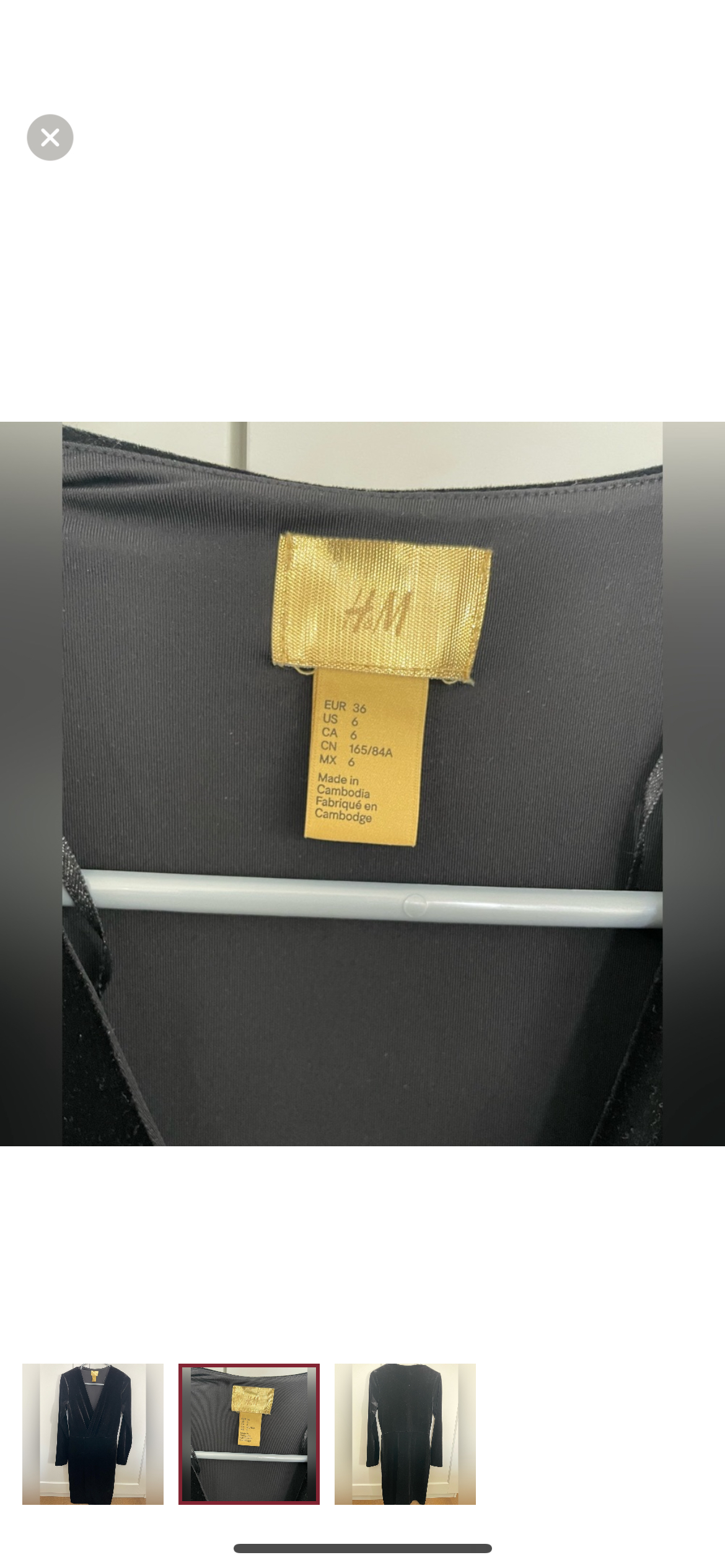 Velvet H&M dress image indicator(2)