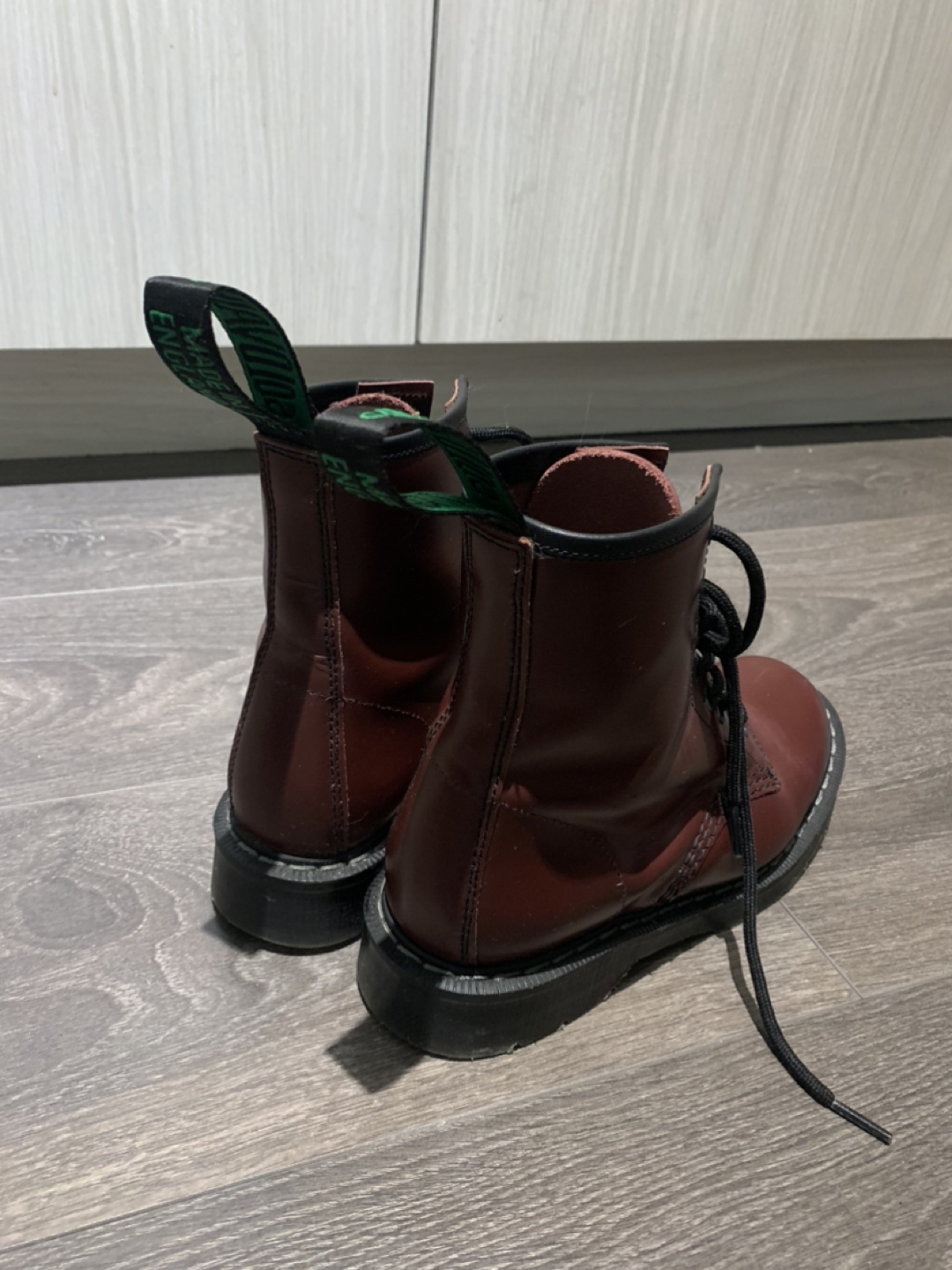 Burgundy Solovair x Doc Martens boots US 6 - photo 4