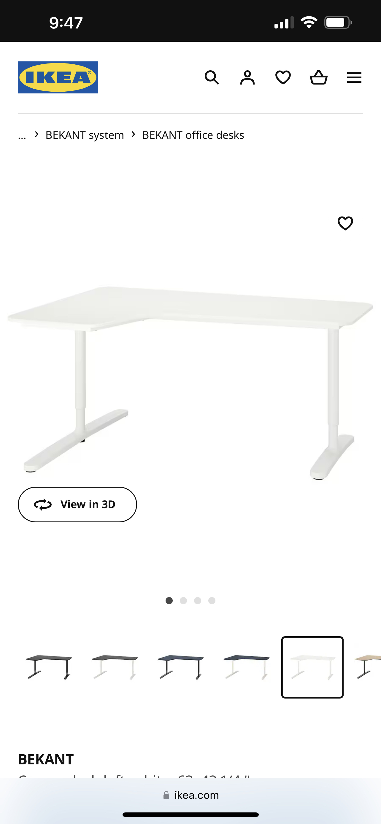 IKEA BEKANT desk