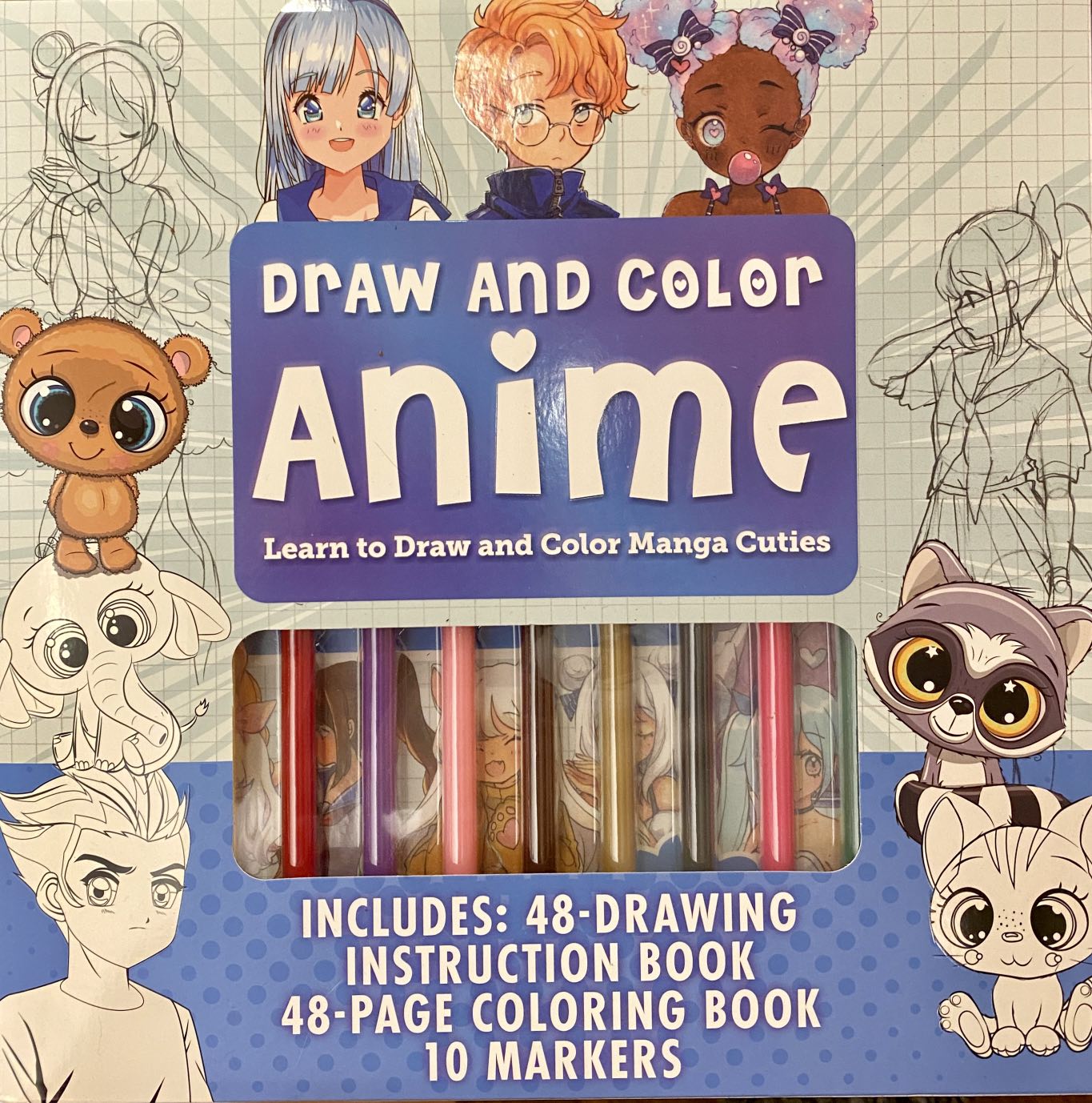 Draw & Color Anime - Box Set