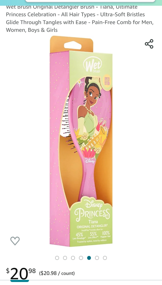 Wet Brush Original Detangler Brush Disney each image indicator(3)