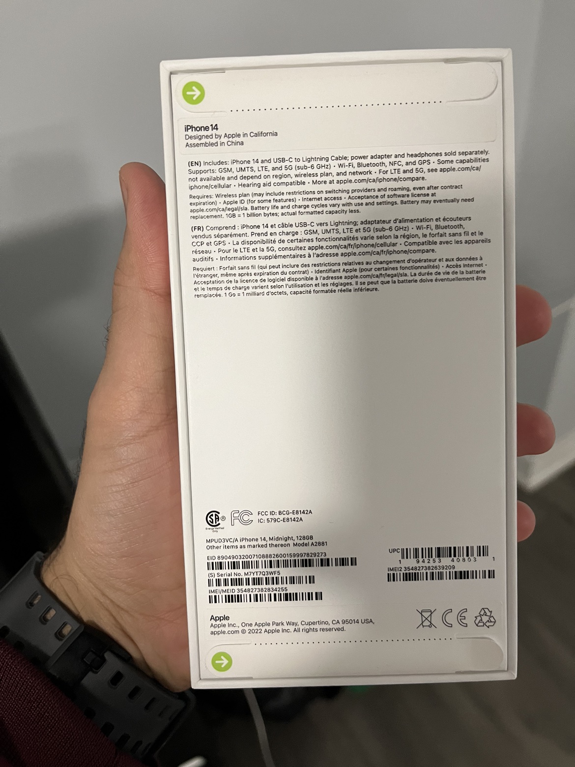 iPhone 14 128gb- brand new boxed - photo 3
