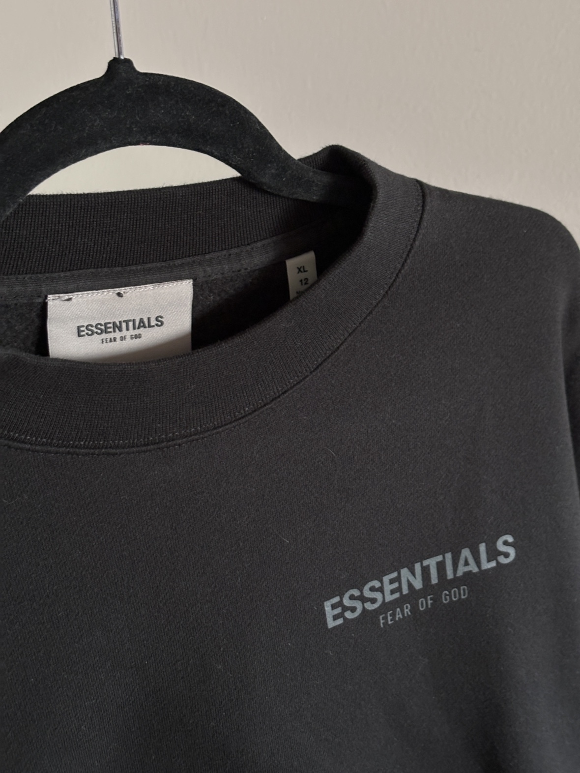 Essentials Fear of God Cropped Crewneck Sweater (Size: Kids XL) - photo 3