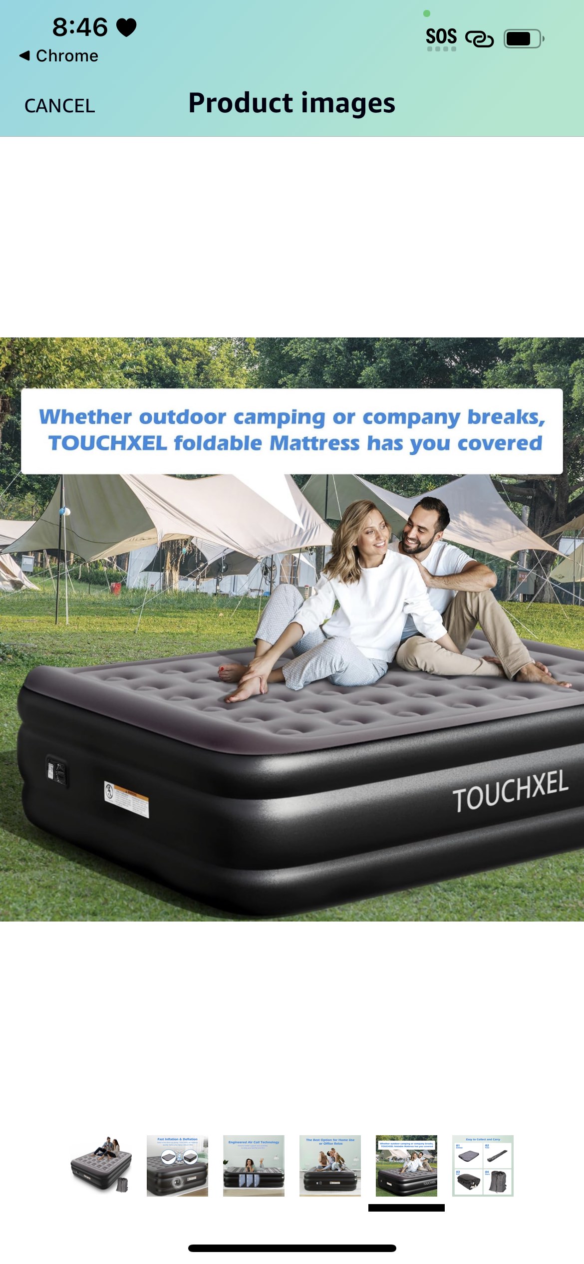 Queen air mattress double blow-up #140 - photo 4