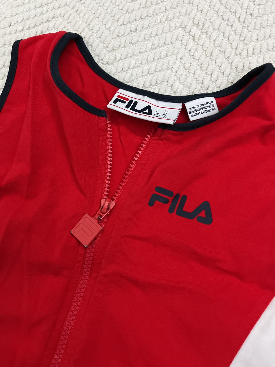 FILA cropped red tank - photo 2