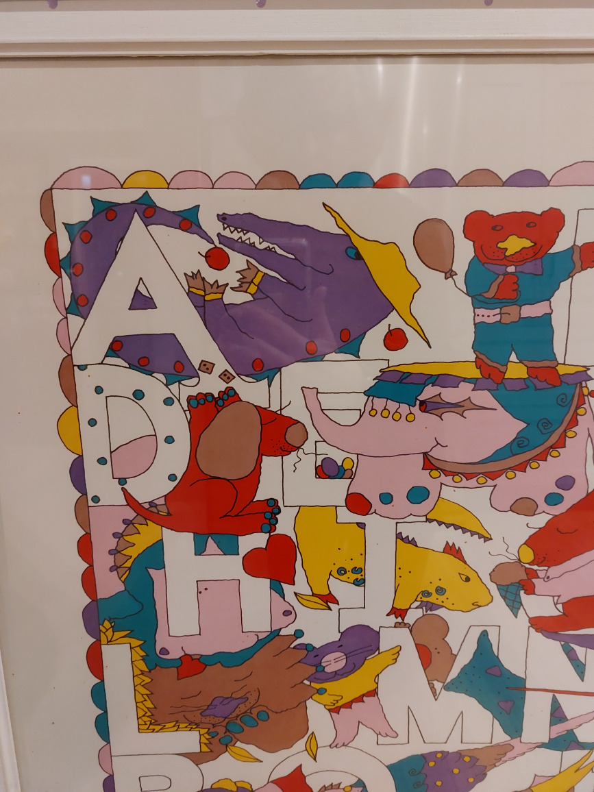 Framed 'Whimsical Alphabet' Print - photo 3