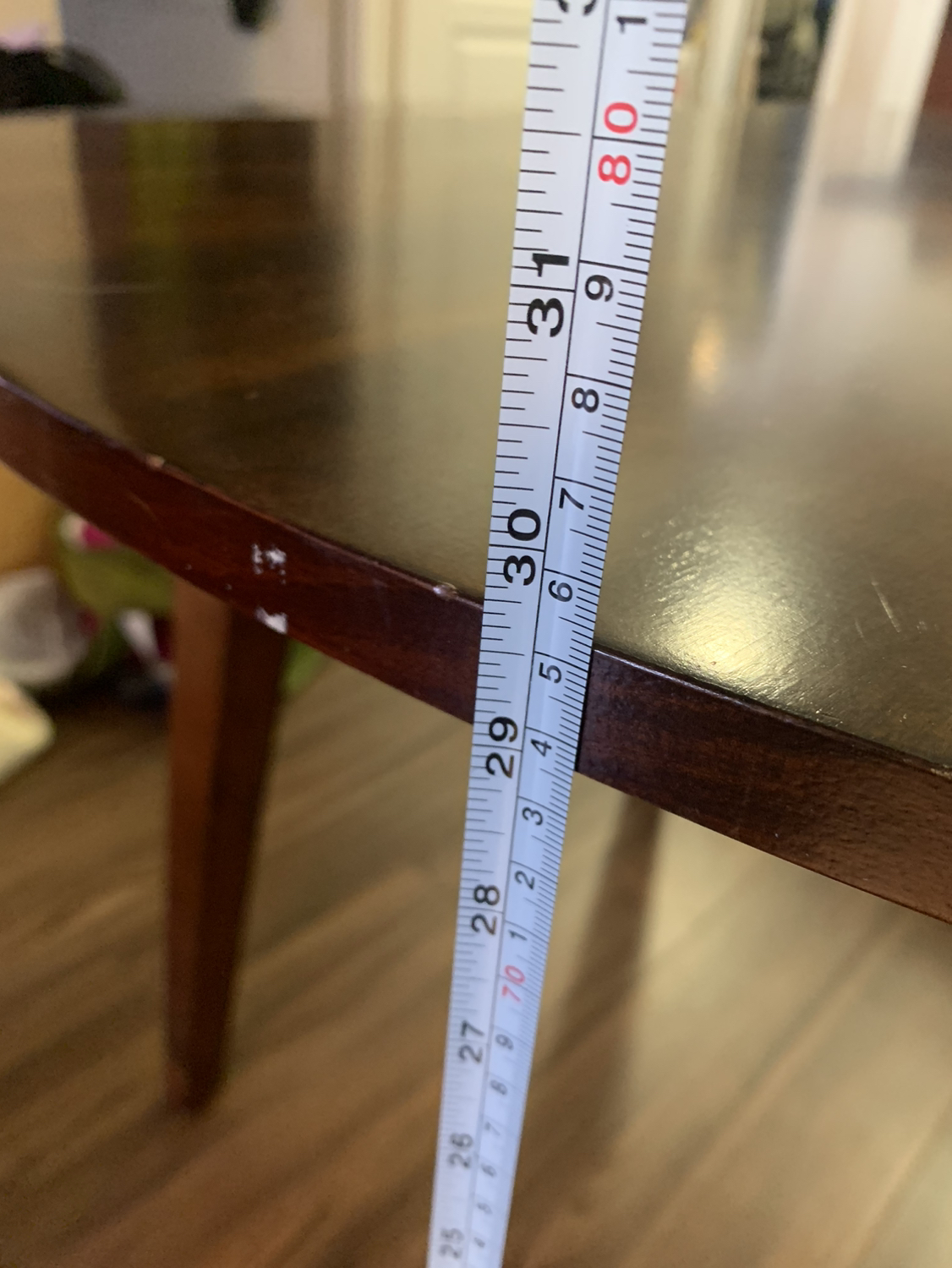 Foldable Round wood table - photo 3