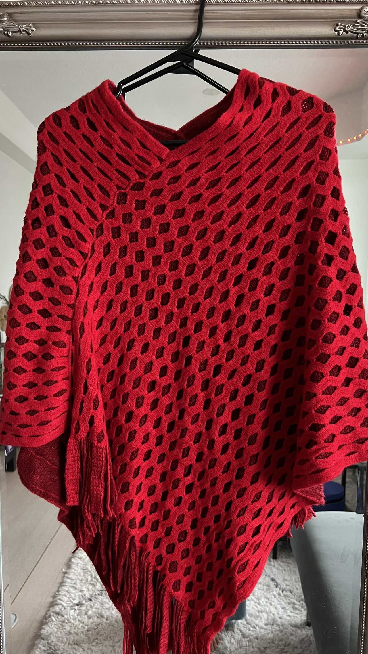 Knitwear Thick Poncho Cape Wrap