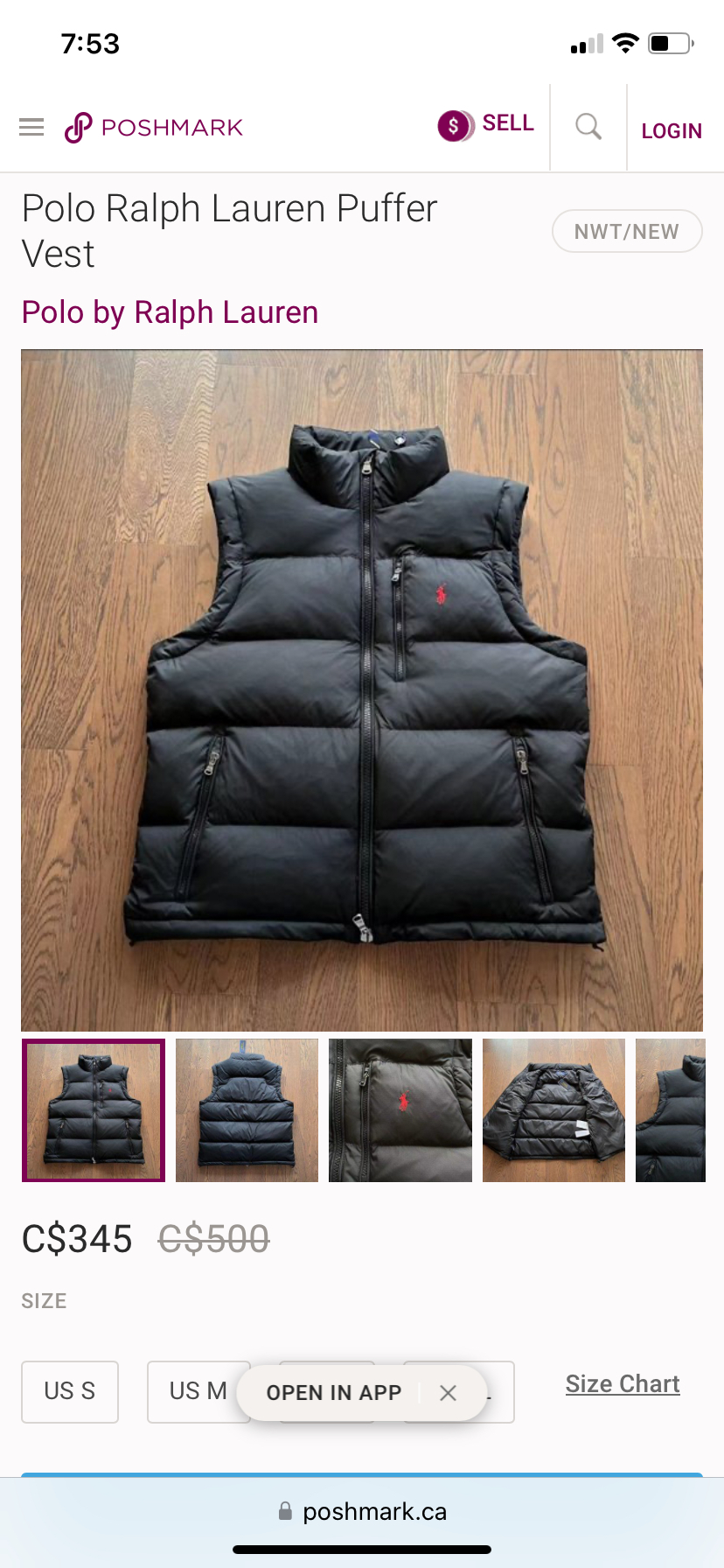 Mens Ralph Lauren Polo -performance puffer vest - photo 5