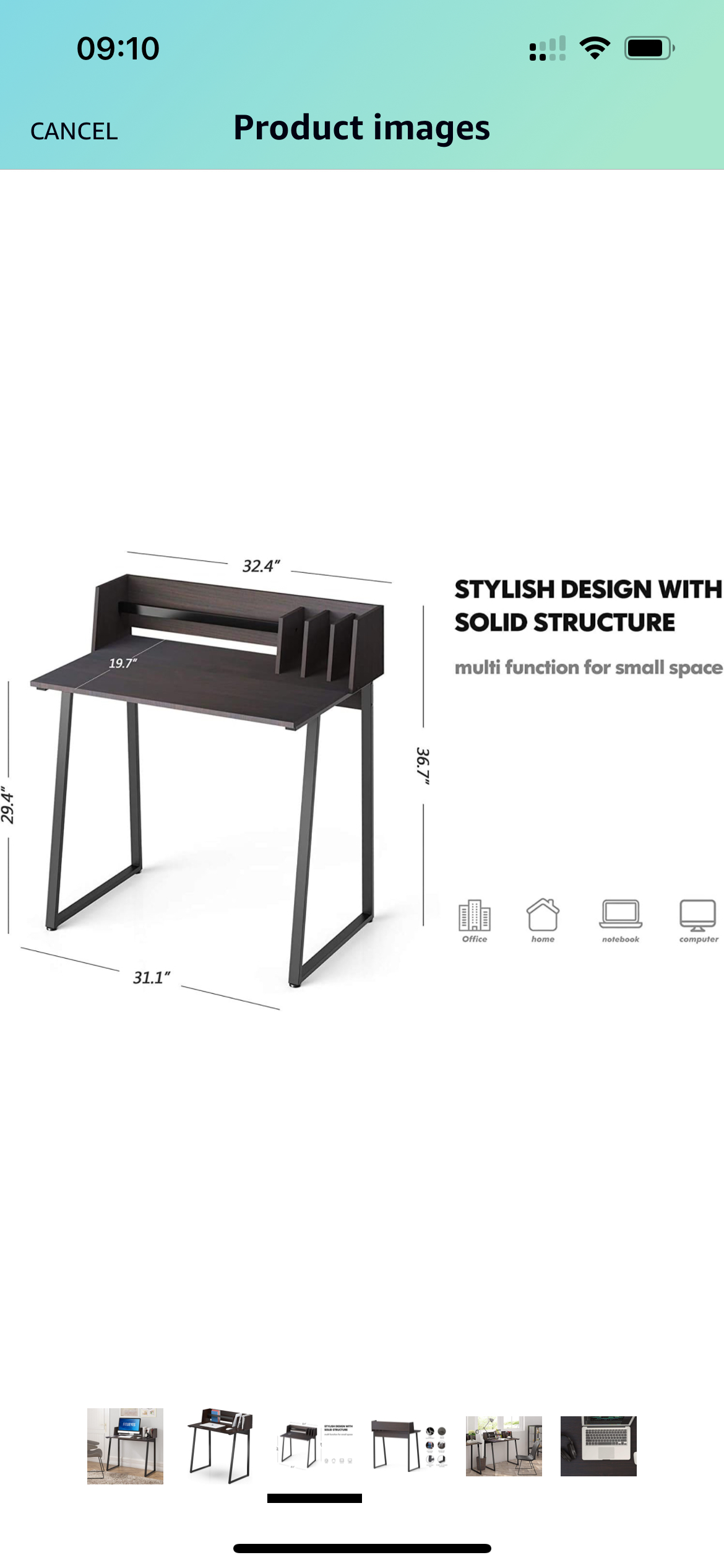 Compact work desk - photo 2